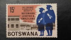 1967 YILI BOSTWANA BOSTWANA  ÜNİVERSİTENİN İLK MEZUNLARI DİPLOMA TÖRENİ NADİR  DAMGASIZ  ŞARNİYERSİZ.