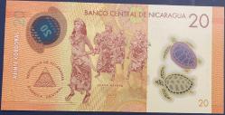 NİKARAGUA 20  CORDOBAS POLİMER ÇİL 2022 RESİMDEKİ ÜRÜN