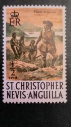 LOT.6 » 1970 YILI ST.CHIRSTOPHER NEVİLLE  KORSANLAR VE HAZİNE  DAMGASIZ  ŞARNİYERSİZ.