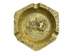 12 cm çapında Avrupa pirinç küllük