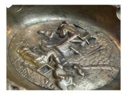 12 cm çapında Avrupa pirinç küllük