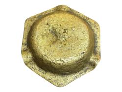 12 cm çapında Avrupa pirinç küllük