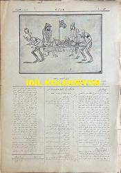 Osmanlıca Karagöz Mizah Dergisi-Gazetesi, Orijinal Dönem Basım, (Ottoman Magazine-Newspaper-Journal Illustré Cara-Gueuz) - 16 Eylül 1922 - Sayı: 1513 - Hicri: 23 Muharrem 1341 - Rumi: 16 Eylül 1338 - Karikatür: 
