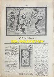 Osmanlıca Karagöz Mizah Dergisi-Gazetesi, Orijinal Dönem Basım, (Ottoman Magazine-Newspaper-Journal Illustré Cara-Gueuz) - 6 Ocak (Kanun-i Sani) 1926 - Sayı: 1858 - Karikatür: Kazan Kaynatmasını Biz de Biliriz! 