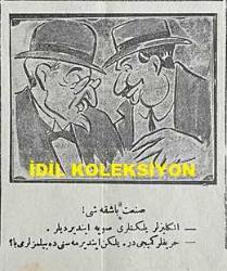 Osmanlıca Karagöz Mizah Dergisi-Gazetesi, Orijinal Dönem Basım, (Ottoman Magazine-Newspaper-Journal Illustré Cara-Gueuz) - 6 Ocak (Kanun-i Sani) 1926 - Sayı: 1858 - Karikatür: Kazan Kaynatmasını Biz de Biliriz! 