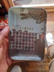 Akbank anahtarlık ve mini tepsi