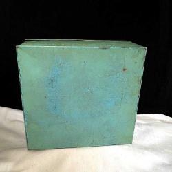 1950'ler İngiliz Elkes Büyük Metal Bisküvi Kutusu