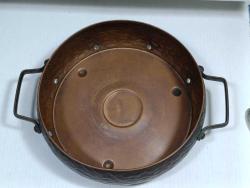 TAVA ŞEKLİNDE BAKIR MUMLUK