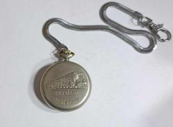 SERKİSOF MARKA T.C.D.D. TRENLİ KURMALI KÖSTEKLİ CEP SAATİ FAAL ÇALIŞIR DURUMDA ( DERİ TAŞIMA KILIFI HEDİYE )