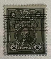 1925.KLASİK. RIVE DENERYA.PERU 2 CENTAVOS TEK PUL.DAMGALI