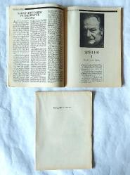 SANAT OLAYI Aylık Dergi, Ocak 1981, Sayı: 1