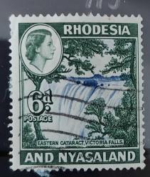 İngiliz sömürgesi Rodezya&Nyassaland - damgalı