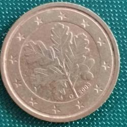ALMANYA 2005 A D F G J  TAM SERİ  2 EURO CENT
