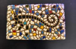 BARCİNO S EL YAPIMI PORSELEN MÜCEVHER KUTUSU 9,5CM 5,8CM