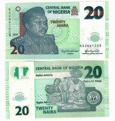 5 Adet Nigeria, 20 naira, 2024, P-New, POLYMER, UNC ÇİL