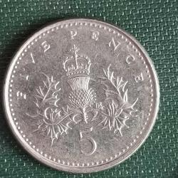 İNGİLTERE   1991   5 PENCE