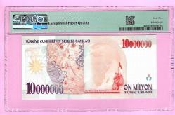 TURKEY 10000000 TL PREFIX-- H02 --P214 1999 GEM UNC PMG 65 EPQ (TK 19 267) ÇİL