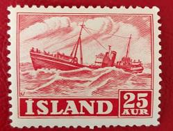 Izlanda 1950 damgasız