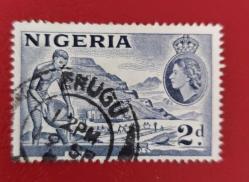 İngiliz sömürgesi NİJERYA- damgalı