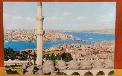 KARTPOSTAL - Süleymaniye Camii'nden Galata Köprüsü ve Boğaziçi