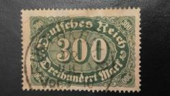 LOT.16 » 1922 YILI ALMANYAALMAN İMPARATORLUĞU 300 MARK   DAMGALI ŞARNİYERSİZ.
