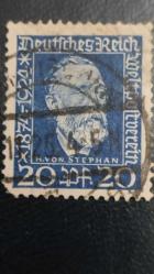 LOT.19 » 1924 YILI ALMANYA ALMAN İMPARATORLUĞU EVRENSEL POSTA BİRLİĞİNİN 50NCİ YILDÖNÜMÜ  DAMGALI  ŞARNİYERSİZ.