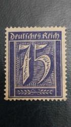 LOT.10 » 1922 YILI ALMANYA ALMAN İMPARATORLUĞU 75 PHENİNG  KATALOG DEĞERİ 4 EURO  DAMGASIZ  ŞARNİYERSİZ.