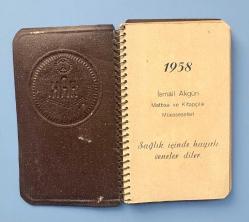Hak Kitabevi İsmail Akgün Matbaacılık ve Kitapçılık Müesseseleri 1958 Ajanda ve Takvim