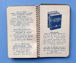 Hak Kitabevi İsmail Akgün Matbaacılık ve Kitapçılık Müesseseleri 1958 Ajanda ve Takvim