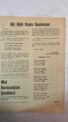 TARLA, KÖYCÜ EĞİTİM SANAT DERGİSİ - HAZİRAN 1974 SAYI: 1 - TAHİR KUTSİ MAKAL - FÜRÜZAN H. TÖKİN - İSA KAYACAN - CELAL UYSAL - YÜKSEL YAZICI - ÜNAL ŞÖHRET DİRLİK - OĞUZ MAKAL - ABDULLAH SATOĞLU - ERZURUMLU REYHANİ - TAVLUSUNLU HİCRANİ - YILMAZ ŞENLİKOĞLU - AŞIK ADEM ÖZTAŞ - HÜRAŞIK - AYŞE K. MAKAL - AHMET ÖZDEMİR - TUNG KEMAL - FİRÜZ MAKAL - NECDET BULUZ - ALİ AKTOZ - ORHAN ÖZŞİŞMAN - ŞEMSİ YASTIMAN - AŞIK HARBI - MURAT ÇOBANOĞLU - TOKATLI SELMANİ - NEVCİVAN BACI - AŞIK FEYMAMİ - SEFİL SELİMİ - ADANALI AŞIK VAHAP - ŞAH TURNA - AŞIK ALİ İZZET - ADİL ALİ ATALAY - ŞEREF TAŞLIOVA - MEVLÜT İHSANİ - MARAŞLI HÜDAİ - İSMAİL AZERİ - ZÜLFİKÂR DİVANİ - RÜSTEM ALYANSOĞLU - CEMAL ACAR - ZARALI AŞIK ADEM - SEFİL GÜLHANİ - EFKÂRİ BABA - UMMANİ CAN - TALİBİ - ALİ METİN - ALİ FUAT CUMA - AŞIK İLHAMİ - AŞIK YÜZBAŞIOĞLU - AŞIK KADİR - AŞIK ALİ TAŞ - NURİ ÇIRAĞI - DAİMİ - YANIK UMMAN - SEFİL AŞIK - HÜR AŞIK - AŞIK FİKRET ÜNAL - HÜSEYİN KAÇIRAN - YENİDEN HEYECANLA - HALK ŞİİRİ  - TAM TAKIM EKSİKSİZ 26 SAYFA