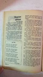 TARLA, KÖYCÜ EĞİTİM SANAT DERGİSİ - 25 OCAK 1970 SAYI: 48 - A. RAHİM BALCIOĞLU - NACİ GİRGİNSOY - SELAHADDİN SAVCI - TAHİR KUTSİ MAKAL - M. NECATİ ÖZSU - TARIK ORHAN - SELEHADDİN KOÇAK - SABAHAT EMİR - DURMUŞ DEDE - ALADDİN SOYKAN - MEHMET BAKIR - ŞAKİR PALANCIOĞLU - ŞAHAP METEER - ŞEREF TAŞLIOVA - AFİFE ERGENÇ - AŞIK SELMANİ - MEVLÜD İHSANİ - KEMAL BÜLBÜL - A. KADİR GÜLER - İSMAİL SADIK - AŞIK VAHAP KOCAMAN - HAYRETTİN BİLGİN - SÜLEYMAN CANER - BEHLÜL DAL - İHSAN C. YILMAZ - ALİ AKTOZ - CENGİZ YETER - ORHAN ÖZŞİŞMAN - TEPEDELENLİOĞLU - KAYGUSUZ ABDAL  KÖYCÜLÜK EĞİTİM VE SANAT - TARLA - AŞIK NEVCİVAN BACI - YENİ YIL SEVGİ GETİRSİN - KÖYLÜ GÖZÜYLE AVRUPA - İNSAN SEVGİSİ - BACALI VE BACASIZ ENDÜSTRİNİN SINIRI - HALİÇ’İN ALTIN BOYNUZ YILLARI - İZMİT KÖRFEZİ - DENİZİN KİRLENMESİ - BALIKLARIN YOK OLUŞU - FABRİKA ATIKLARI - TURİZM CENNETİ TEHLİKEDE - İZMİT’TE DENİZE GİRME YASAĞI - GÖLCÜK - DERİNCE - YARIMCA - TUZLA - KARAMÜRSEL - SANAYİ BÖLGESİ VE ÇEVRE FELAKETİ - TAM TAKIM EKSİKSİZ 34 SAYFA
