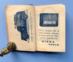 Sierra Radyo /  Arşimidis Müessesesi Otomobil  Malzemesi Ticareti 1951 Takvimi