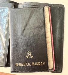 Denizcilik Bankası Deri Cüzdan ve Telefon Fihristi