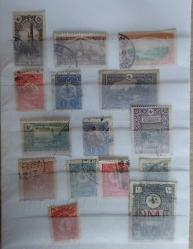LOT.19 » Kartelasında 15 çeşit Osmanlı pulu- damgalı lot