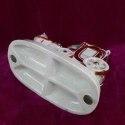 VINTAGE AVRUPA KUPA AT ARABASI EL BOYAMA PORSELEN BİBLO , HÂLİYLE