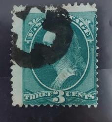 LOT.15 » Amerika 1879 3c Washington- damgalı