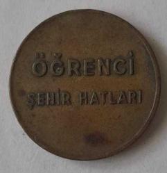 T.A.O. DENİZCİLİK BANKASI ŞEHİR HATLARI ÖĞRENCİ JETONU