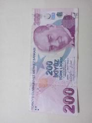200 lira KAĞIT PARA  MERAKLISINA367-367 hadi ve ve sonu düz Radar