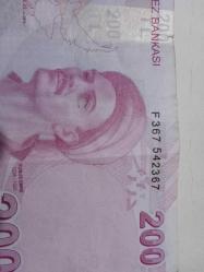 200 lira KAĞIT PARA  MERAKLISINA367-367 hadi ve ve sonu düz Radar