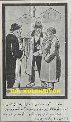 Osmanlıca Karagöz Mizah Dergisi-Gazetesi, Orijinal Dönem Basım, (Ottoman Magazine-Newspaper-Journal Illustré Cara-Gueuz) - 12 Mart 1927 - Sayı: 1981 - Karikatür: Fransız-İtalyan Hudutlarında Dehşetli Hazırlıklar Var. 