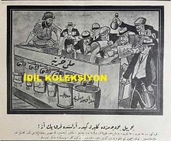 Osmanlıca Karagöz Mizah Dergisi-Gazetesi, Orijinal Dönem Basım, (Ottoman Magazine-Newspaper-Journal Illustré Cara-Gueuz) - 16 Mart 1927 - Sayı: 1982 - Karikatür: Yaz Geldikçe Avrupa'nın Üstünde Kara Bulutlar Birbirini Kovalıyor! 