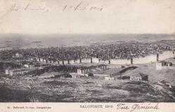 OSMANLI  DÖNEMİ  SELANİK  KARTPOSTAL selanik  Türk mahallesi  kale içi