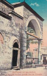 OSMANLI  DÖNEMİ  SELANİK  KARTPOSTAL selanik  Türk camii ve türbesi kale içi