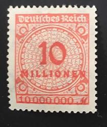 Almanya Reich 1922 damgasız