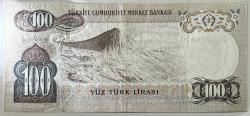6. Emisyon 1. Tertip 100 Türk Lirası B42 282220 Çok Çok Temiz Kondisyonda Koleksiyonluk Eski Para