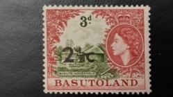 LOT.16 » 1954 YILI BASUTOLAND KRALİÇE II.ELİZABETH  DAMGASIZ    ŞARNİYERSİZ.