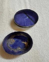 Osmanlı dönemi Telkâri gümüş Enfiye Kutusu Vintage tamamen Gümüş Mücevher Kutusu Keçe Kaplamalı Yarı Değerli Taşlar Oval Süslü