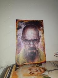 Efemera - Breaking Bad WALTER WHITE AHŞAP POSTER 27X17 CM - kitantik - kitaLog