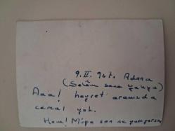 '' 1967, Adana.  Aaa! Hayret aramızda Cemal yok. Hem! Müge sen ne yapıyorsun . '' notlu Siyah Beyaz Fotoğraf - 9/6.5 cm.