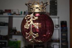 BÖYLESİ YOK 1960'LARDAN TOP CAMI  BRONZ GÖVDELİ ANTİKA FENER AVİZE (ÇİFTRAF